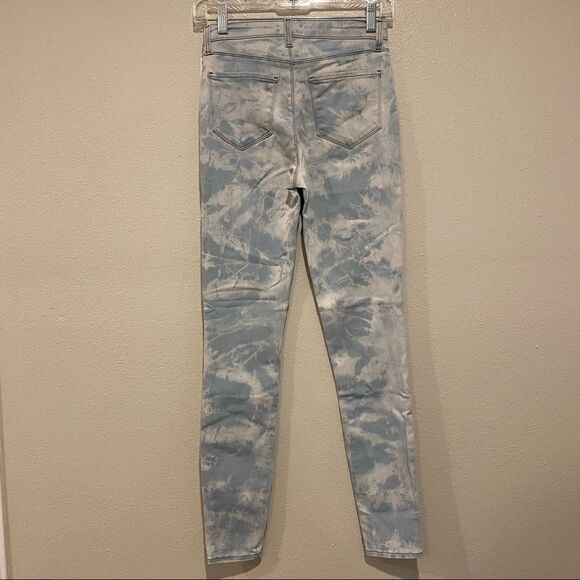 L’AGENCE Margot light blue tie dye skinny jeans - Picture 3 of 9